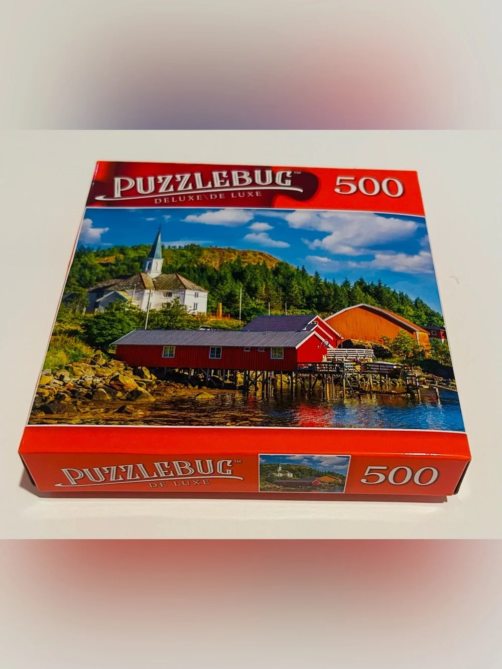 New “Moskenes Fishing Village in Lofoten Islsnds, Norway” 500 Pieces Puzzlebug